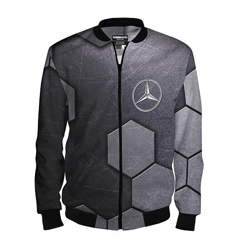 Мужской бомбер Mercedes-Benz vanguard pattern / 3D-Черный – фото 1