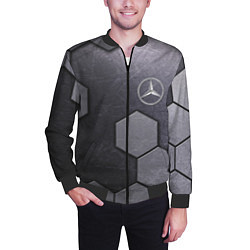 Бомбер мужской Mercedes-Benz vanguard pattern, цвет: 3D-черный — фото 2
