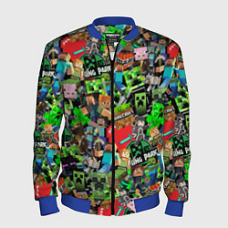 Мужской бомбер МАЙНКРАФТ ВСЕ ГЕРОИ И ПРЕДМЕТЫ