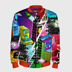 Бомбер мужской Geometry Dash: Parallel Worlds, цвет: 3D-красный