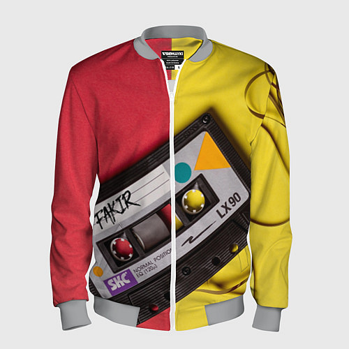 Мужской бомбер FULL OLD DCHOOL / 3D-Меланж – фото 1