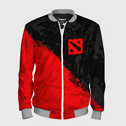 Мужской бомбер DOTA 2 RED LOGO, БРЫЗГИ КРАСОК