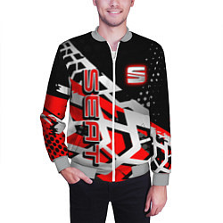 Бомбер мужской SEAT СЕАТ, цвет: 3D-меланж — фото 2