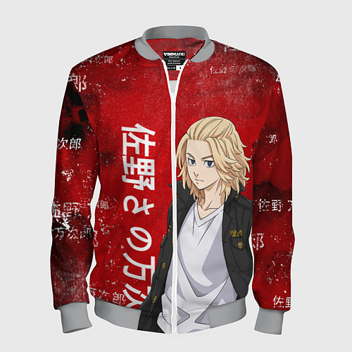 Мужской бомбер МАЙКИ МАНДЗИРО ТОСВА RED / 3D-Меланж – фото 1