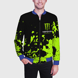 Бомбер мужской Monster Energy green, цвет: 3D-синий — фото 2