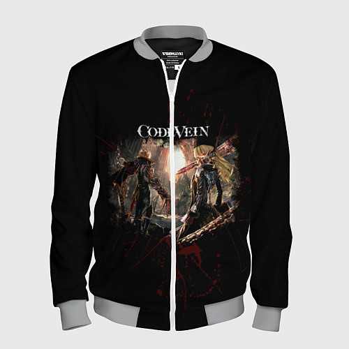 Мужской бомбер Code Vein - Вампиры / 3D-Меланж – фото 1
