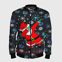 Бомбер мужской DAB DED MOROZ 2022, цвет: 3D-черный