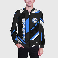 Бомбер мужской VOLKSWAGEN GEOMETRY SPORT, цвет: 3D-черный — фото 2