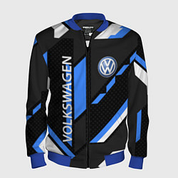 Бомбер мужской VOLKSWAGEN GEOMETRY SPORT, цвет: 3D-синий