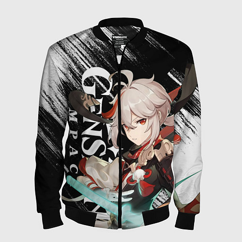 Мужской бомбер КАДЗУХА АНЕМО KAZUHA / 3D-Черный – фото 1