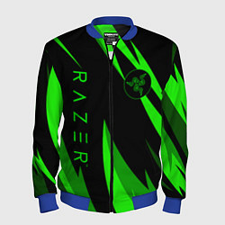 Бомбер мужской RAZER GREEN, цвет: 3D-синий