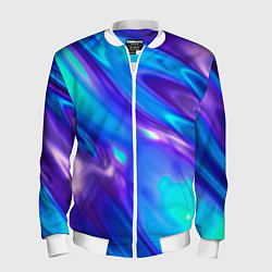 Бомбер мужской Neon Holographic, цвет: 3D-белый