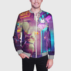 Бомбер мужской Stray, цвет: 3D-меланж — фото 2