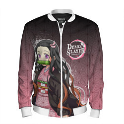 Бомбер мужской НЕЗУКО NEZUKO SLAYER, цвет: 3D-белый