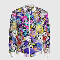 Мужской бомбер UNDERTALE PATTERN HEROES, ВСЕ ГЕРОИ ИГРЫ
