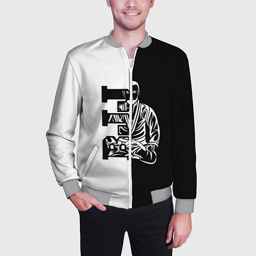 Мужской бомбер BJJ / 3D-Меланж – фото 3