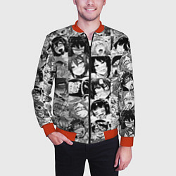 Бомбер мужской AHEGAO - АХЕГАО, цвет: 3D-красный — фото 2