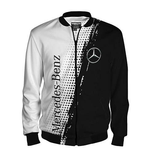 Мужской бомбер Mercedes-Benz - Sport / 3D-Черный – фото 1