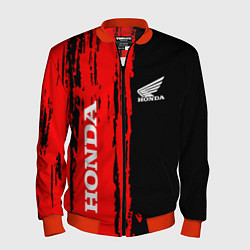 Бомбер мужской Honda марка авто, цвет: 3D-красный