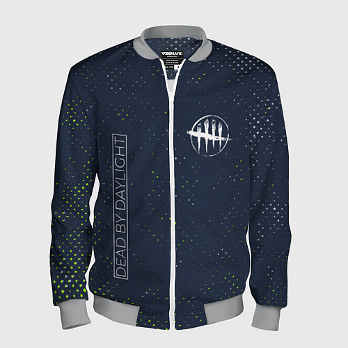 Мужской бомбер DEAD BY DAYLIGHT Потертости / 3D-Меланж – фото 1