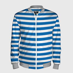 Бомбер мужской ТЕЛЬНЯШКА ВДВ В ПОЛОСКУ, цвет: 3D-меланж