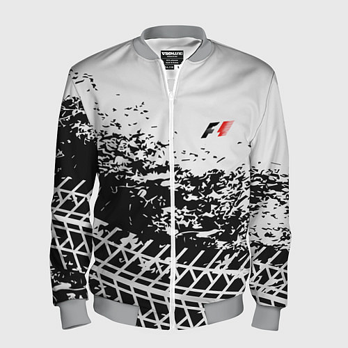 Мужской бомбер F1 Формула 1 Mini Logo / 3D-Меланж – фото 1