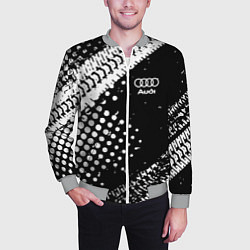 Бомбер мужской Ауди audi шины, цвет: 3D-меланж — фото 2