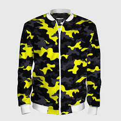 Бомбер мужской Black Camo, цвет: 3D-белый