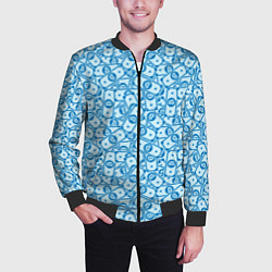 Бомбер мужской Bitcoin деньги, цвет: 3D-черный — фото 2