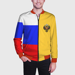 Бомбер мужской Имперское знамя ТРИКОЛОР, цвет: 3D-красный — фото 2