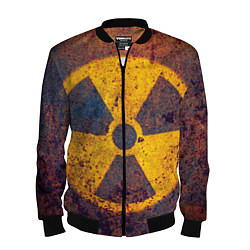 Бомбер мужской Радиактивно!, цвет: 3D-черный