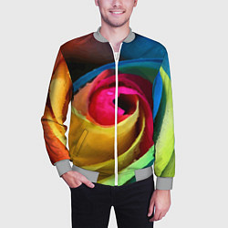 Бомбер мужской Роза fashion 2022, цвет: 3D-меланж — фото 2
