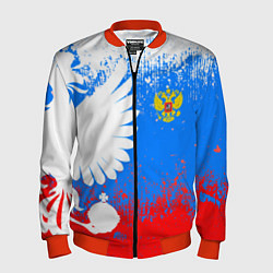 Бомбер мужской Я русский герб, цвет: 3D-красный