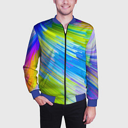Бомбер мужской Color vanguard pattern Raster, цвет: 3D-синий — фото 2