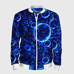 Мужской бомбер Пузыри воздуха в воде Pattern