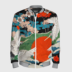 Бомбер мужской Воспоминания об Японии, цвет: 3D-меланж