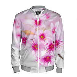 Бомбер мужской Цвет сакуры, цвет: 3D-меланж