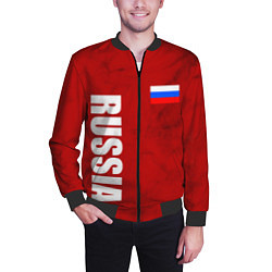 Бомбер мужской RUSSIA - RED EDITION - SPORTWEAR, цвет: 3D-черный — фото 2