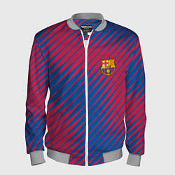 Бомбер мужской Fc barcelona барселона fc абстракция, цвет: 3D-меланж