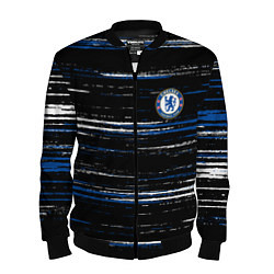 Бомбер мужской Chelsea челси лого, цвет: 3D-черный