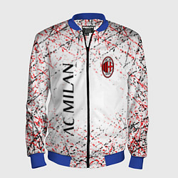 Бомбер мужской Ac milan logo, цвет: 3D-синий
