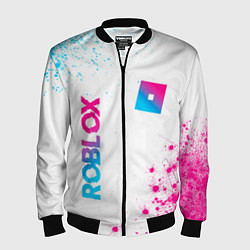 Бомбер мужской Roblox Neon Gradient FS, цвет: 3D-черный