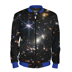 Бомбер мужской NASA: Скопление Галактик, цвет: 3D-синий