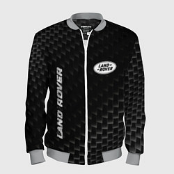 Бомбер мужской Land Rover карбоновый фон, цвет: 3D-меланж