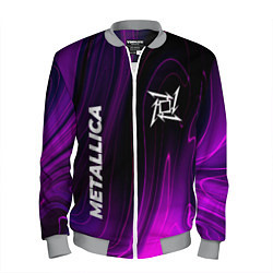 Бомбер мужской Metallica violet plasma, цвет: 3D-меланж
