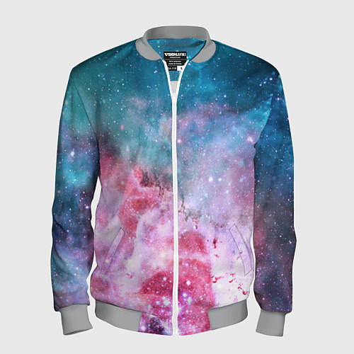 Мужской бомбер Вспыхнувший космос / 3D-Меланж – фото 1