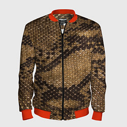 Мужской бомбер Кожа питона - fashion 2028
