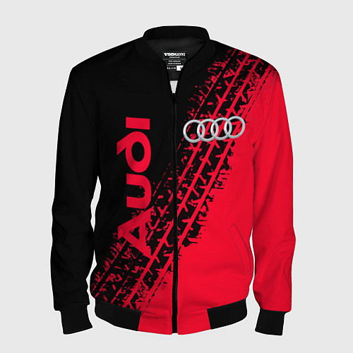 Мужской бомбер Audi / 3D-Черный – фото 1