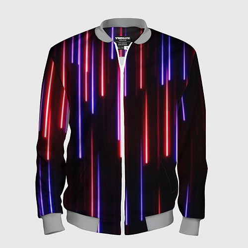 Мужской бомбер Метеоритный дождь / 3D-Меланж – фото 1