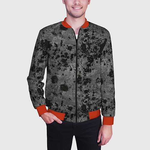 Мужской бомбер Камуфляж Metro / 3D-Красный – фото 3